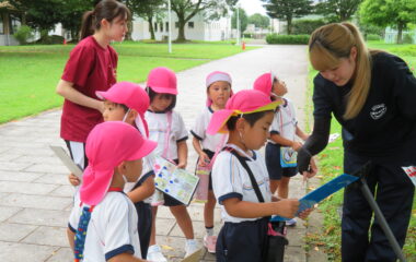 都城市立高城幼稚園の子どもたちが大学を探検