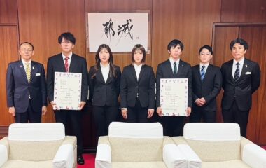 レスリング部が都城市長を表敬訪問　スポーツ表彰で個人賞受賞